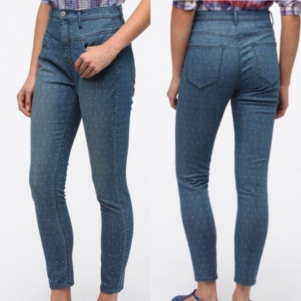 High Rise Polka Dot BDG (Urban Outfitters) Jeans - Picture 1 of 4